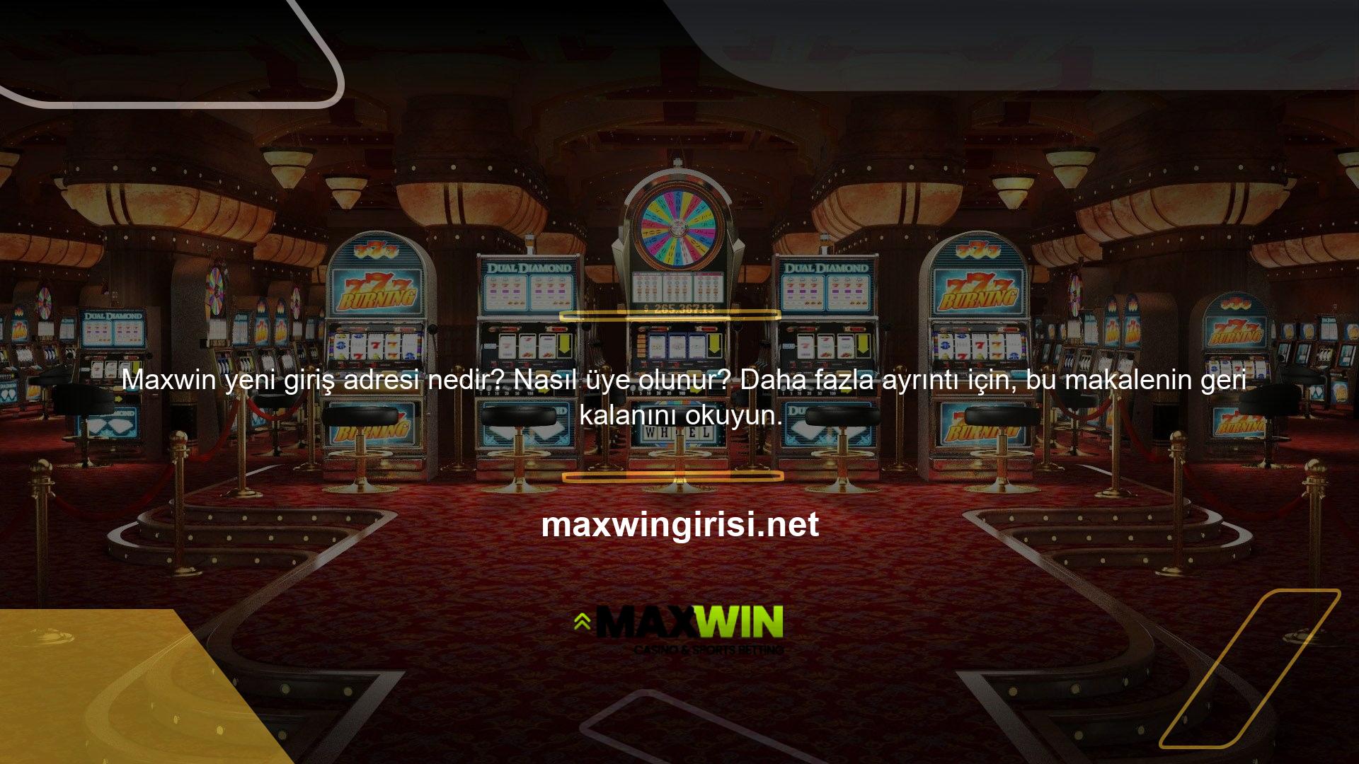 Maxwin Oyun Çeşitleri